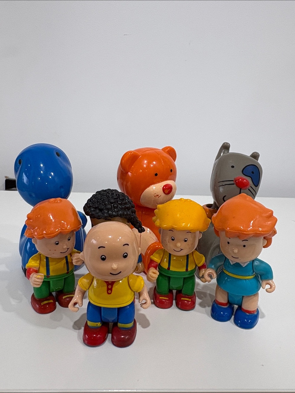 Vintage Caillou Character Figures & Animals Toy Lot
